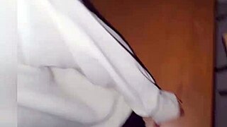 Teacher and student sneak public sex in classroom at night. Those big tits couldn't wait!