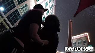 From snowy streets to anal pleasure: hooker satisfies pimp's big ass