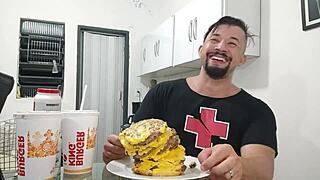Talking about this milf devouring the biggest Burger King from X Videos