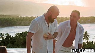 Damn, yoga babe craves her tight ass filled in wild Tushy debut!