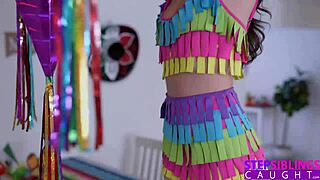 the brunette seduces with dirty talk, leading to a deepthroat blowjob and cumshot