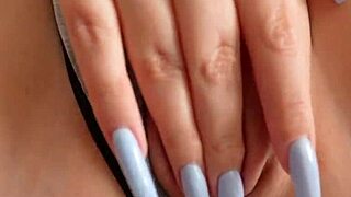pushed her wet panties aside and fucked her tight pussy close up 😍💦