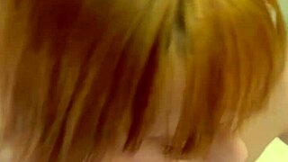 yo, this ruiva gets a birthday cock surprise