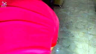 my husband fucks me on the sofa, almost caught by his brother