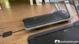 Blonde gets bent over in public bathroom