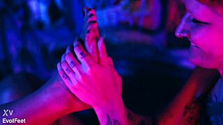 Lick my soles and make me horny with tickles