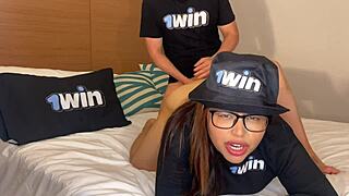 colombian bitch fucked in closeup with monster cock