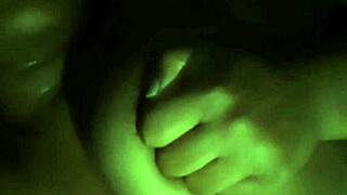 Licking my nipples feels so good at night with passion