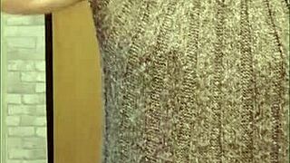 Slave F endures public humiliation and exhibition in the city, bent over with a buttplug.