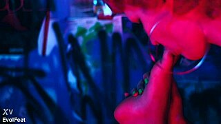 Lick my soles and make me horny with tickles