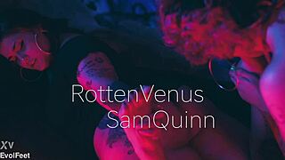 Lick my soles and make me horny with tickles