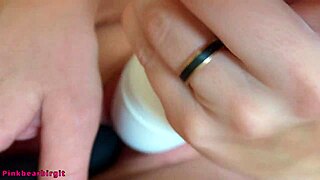 milf moaning loudly after multiple orgasms with different toys close up pussy 😍