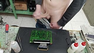 Ever Seen a Massive Cumshot Blasted on a Client’s Machine Instead of Fixing It?