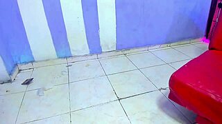 Scene involving anal penetration with large elements. Focus on the action in detail.