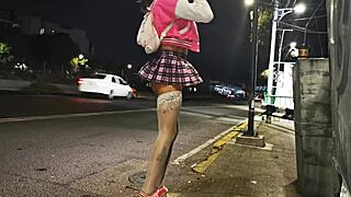 tranny flashes her dick on cablebus, oops didn't mean to!