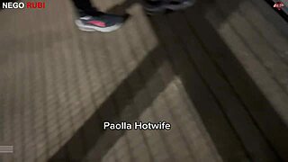 paolla the hotwife flashed her big tits and took a bbc outdoors