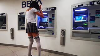 tranny flashes her dick on cablebus, oops didn't mean to!