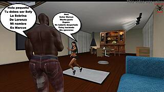 Latina teen dancing with old man in wet dreams comic