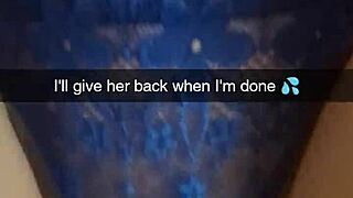 Real Snapchat tale of Richelle Rose begging for cheating creampie.