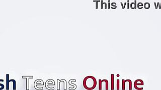 Hot British 18-Year-Old Fucks Hard in Stockings