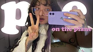 Look how i pee on my trip to europe i was on the plane