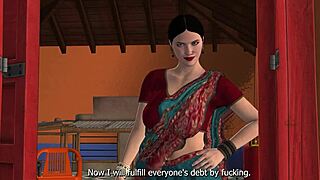 Indian widow step sister in law beds borrower in intense scene