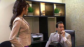 Fuck That Slutty Secretary Hard in Her Lingerie!