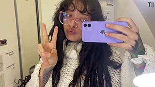 Look how i pee on my trip to europe i was on the plane