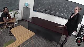 Miss Andy Ray pounded hard in detention by Rome Major.