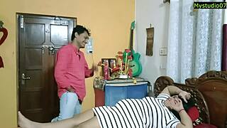 Impotent Indian boy seeks help from big black cock