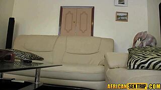 Sexy Ebony Craves Big Caucasian Dick Deep In Her Pussy