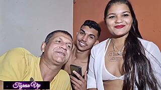 Tigresa VIP Bangs Husband and Pantaneiro with Wild DP Anal