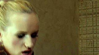 wet babe sucks and fucks after shower