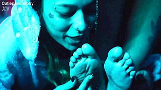 Exciting Tickling of Feet and Pussy Play with Lesbian Friend!