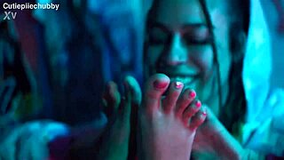 Exciting Tickling of Feet and Pussy Play with Lesbian Friend!