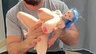 Petite Sexdoll Gets Stretched by Thick Monster Cock in Bedroom