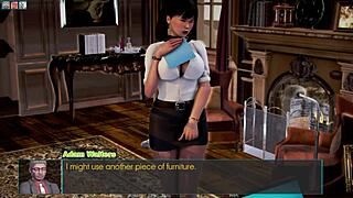 Lesbian Sex with Bound Toys in Hentai Game