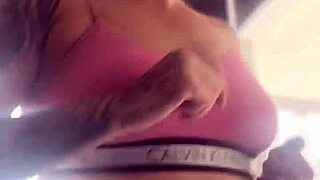 I trained at gym with anal plug, now my wet pussy is ready