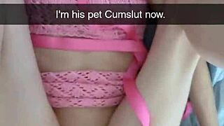 my cheating girlfriend says, 'turn me into a cumslut'