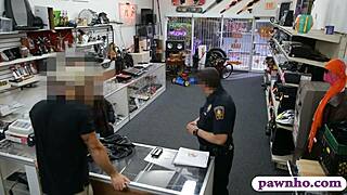 Two Women Caught Stealing, Banged Hard by Pawn Dude's Monster Cock