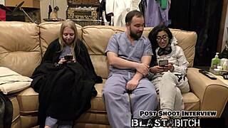 jasmine rose gets cum blasted on her thigh pov 😏