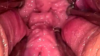 Fist queen’s pussy stretched wide with metal ring! 😱