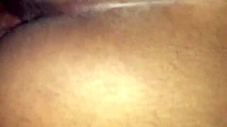 Petite ebony teen 18+ amateur bends over for intense pussy drilling