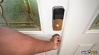 angel gostosa, the hottest maid ever, bends over to please her employer at bangbros