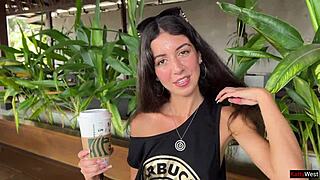 hey, wanna see a crazy cumwalk at starbucks toilet?