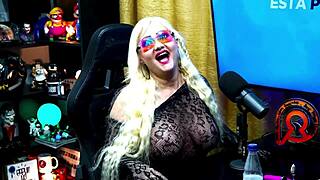 i putted vibrator on hot milf nipple she moaned good