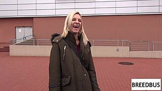 Bianca Ferrero Eats Ass and Fingers Wet Pussy in Wild Breedbus Ride