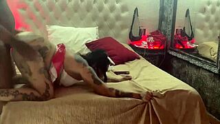 Chilean whore receives haitian black cock in interracial blowjob