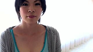 japanese saki aoyama with big tits blows hard cock in uncensored action