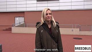 Bianca Ferrero Eats Ass and Fingers Wet Pussy in Wild Breedbus Ride